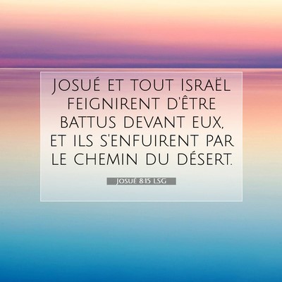 Josué 8:15 Verset biblique expliqué