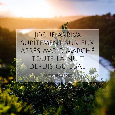 Josué 10:9 Verset biblique expliqué