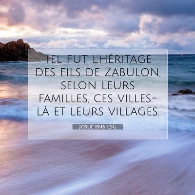 Josué 19:16 Verset biblique expliqué