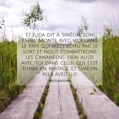 Juges 1:3 Verset biblique expliqué