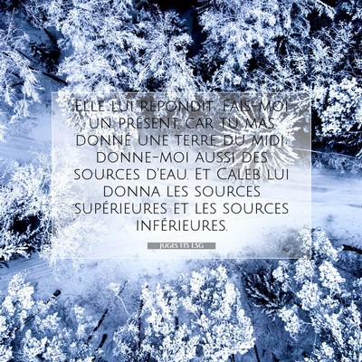 Juges 1:15 Verset biblique expliqué