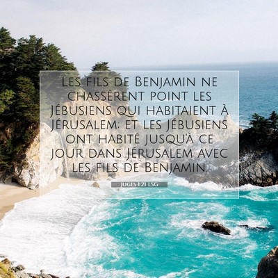 Juges 1:21 Verset biblique expliqué