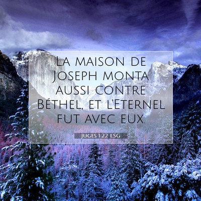 Juges 1:22 Verset biblique expliqué