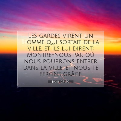 Juges 1:24 Verset biblique expliqué