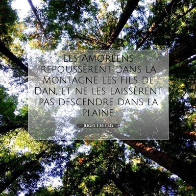 Juges 1:34 Verset biblique expliqué