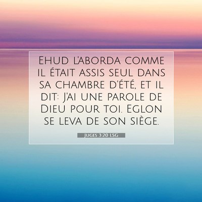 Juges 3:20 Verset biblique expliqué