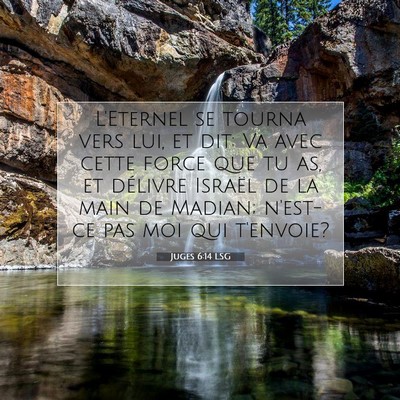 Juges 6:14 LSG Image du verset biblique