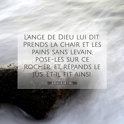 Juges 6:20 Verset biblique expliqué
