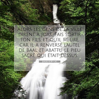 Juges 6:30 Verset biblique expliqué