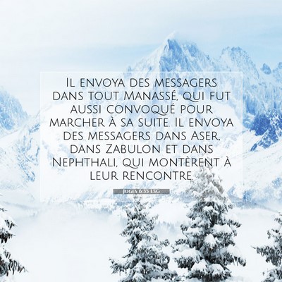 Juges 6:35 Verset biblique expliqué