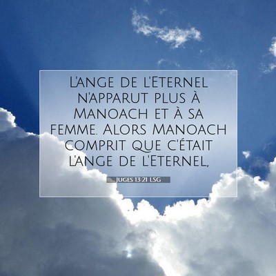 Juges 13:21 Verset biblique expliqué