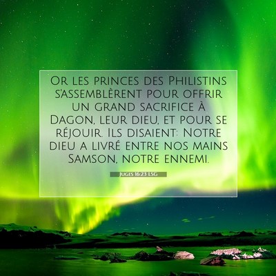 Juges 16:23 LSG Image du verset biblique