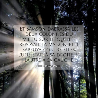 Juges 16:29 Verset biblique expliqué