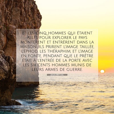Juges 18:17 LSG Image du verset biblique