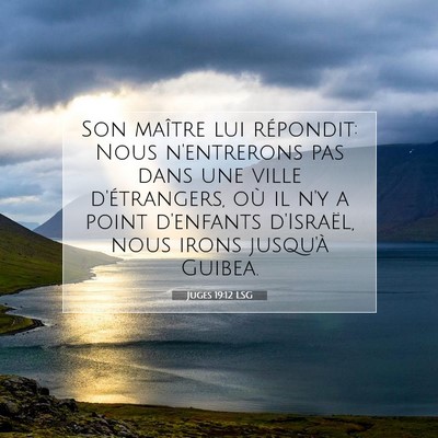 Juges 19:12 Verset biblique expliqué