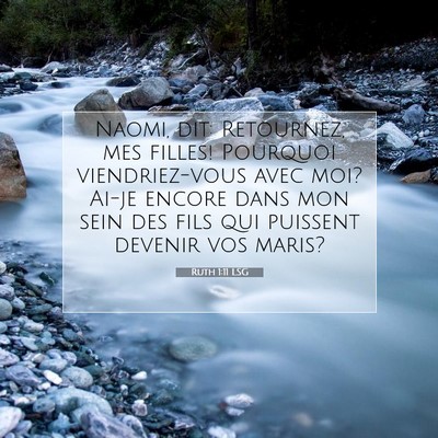 Ruth 1:11 Verset biblique expliqué