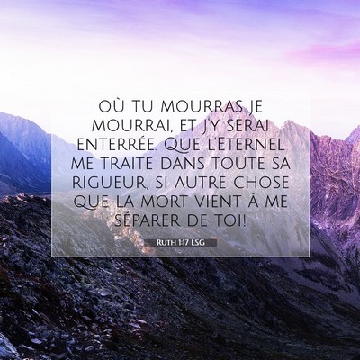 Ruth 1:17 Verset biblique expliqué