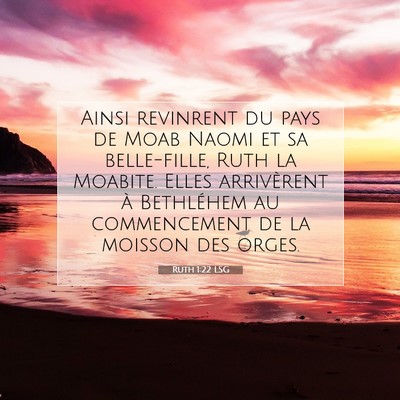 Ruth 1:22 Verset biblique expliqué