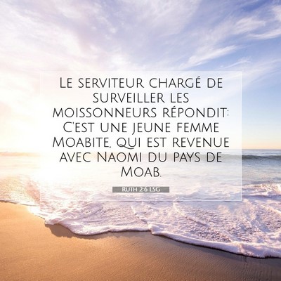 Ruth 2:6 Verset biblique expliqué