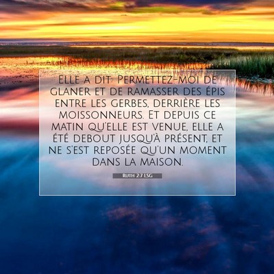 Ruth 2:7 Verset biblique expliqué