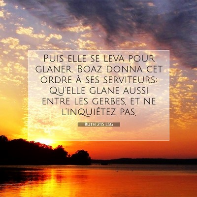 Ruth 2:15 Verset biblique expliqué