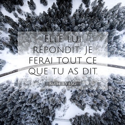Ruth 3:5 Verset biblique expliqué