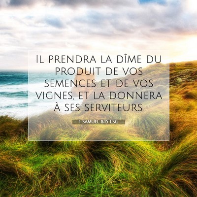 1 Samuel 8:15 Verset biblique expliqué
