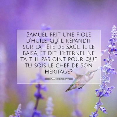 1 Samuel 10:1 LSG Image du verset biblique