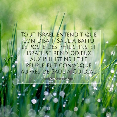 1 Samuel 13:4 Verset biblique expliqué