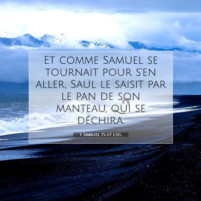 1 Samuel 15:27 Verset biblique expliqué