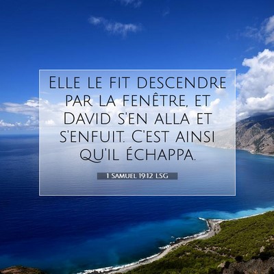 1 Samuel 19:12 Verset biblique expliqué