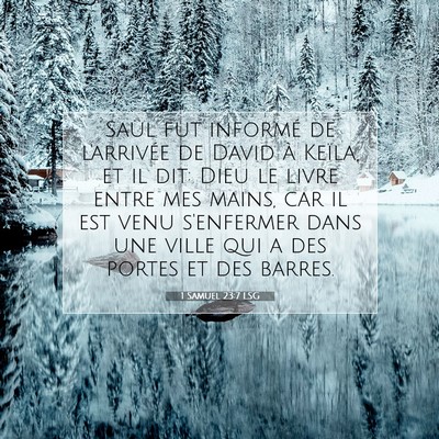 1 Samuel 23:7 Verset biblique expliqué
