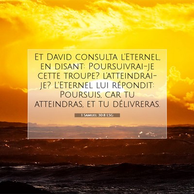 1 Samuel 30:8 Verset biblique expliqué