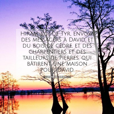 2 Samuel 5:11 LSG Image du verset biblique