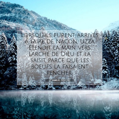 2 Samuel 6:6 Verset biblique expliqué