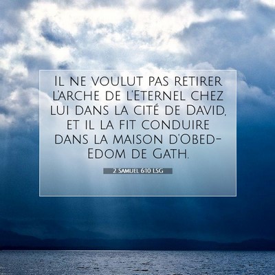 2 Samuel 6:10 Verset biblique expliqué