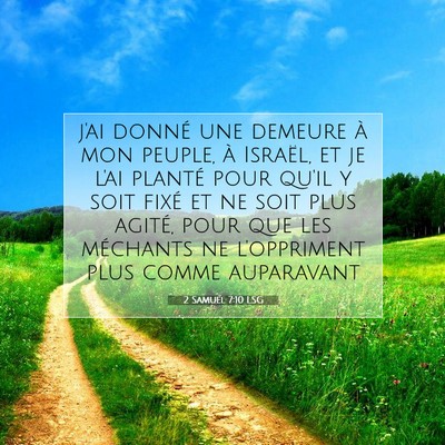 2 Samuel 7:10 Verset biblique expliqué