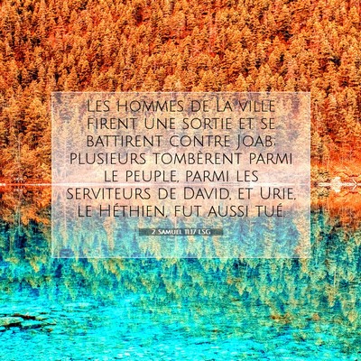 2 Samuel 11:17 Verset biblique expliqué