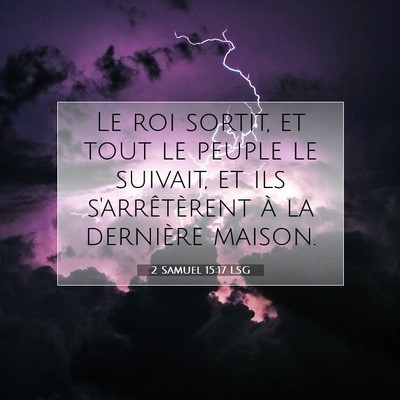 2 Samuel 15:17 Verset biblique expliqué