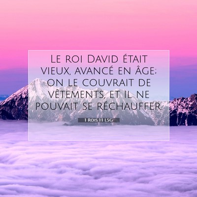 1 Rois 1:1 Verset biblique expliqué