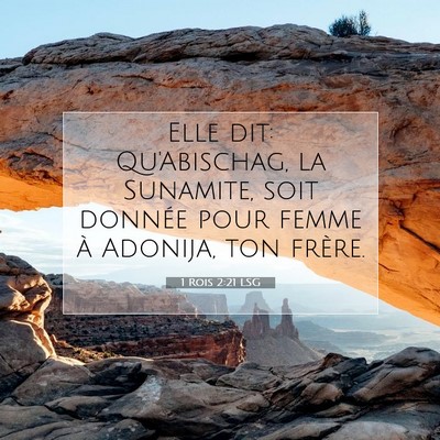 1 Rois 2:21 LSG Image du verset biblique