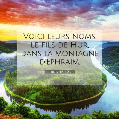 1 Rois 4:8 Verset biblique expliqué