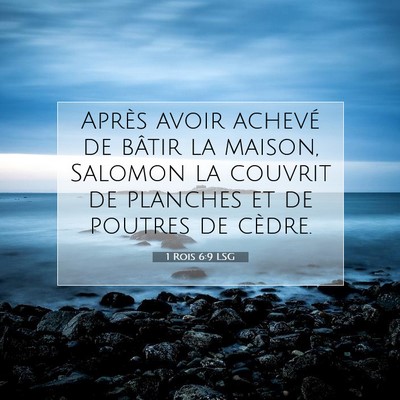 1 Rois 6:9 Verset biblique expliqué
