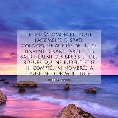 1 Rois 8:5 Verset biblique expliqué