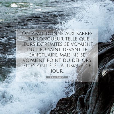 1 Rois 8:8 Verset biblique expliqué