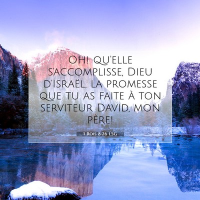 1 Rois 8:26 Verset biblique expliqué