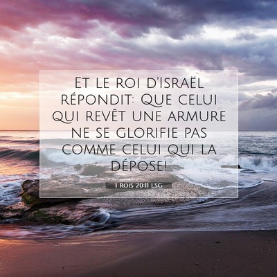 1 Rois 20:11 Verset biblique expliqué