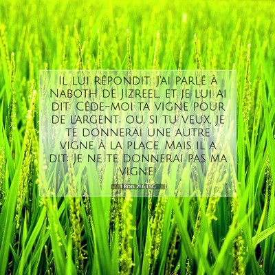 1 Rois 21:6 Verset biblique expliqué
