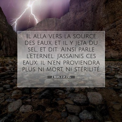 2 Rois 2:21 Verset biblique expliqué