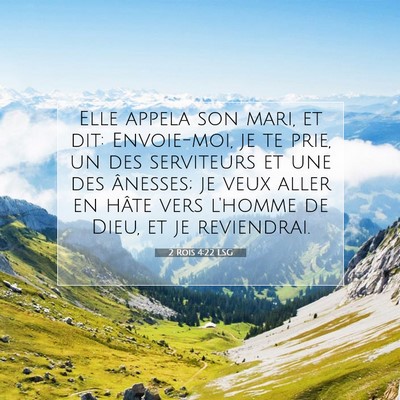 2 Rois 4:22 Verset biblique expliqué